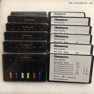 O uso endodontic da mão de Protaper dos arquivos giratórios dentais de Niti arquiva OSA-F151AA-H