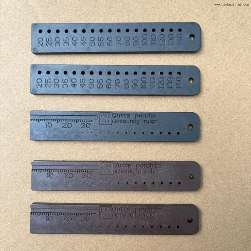 Regra de medição de guta percha