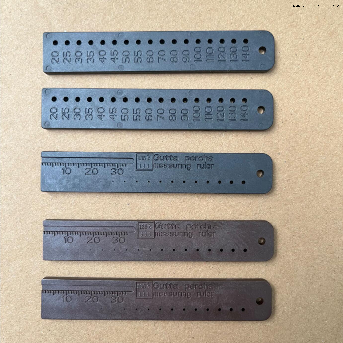 Regra de medição de guta percha