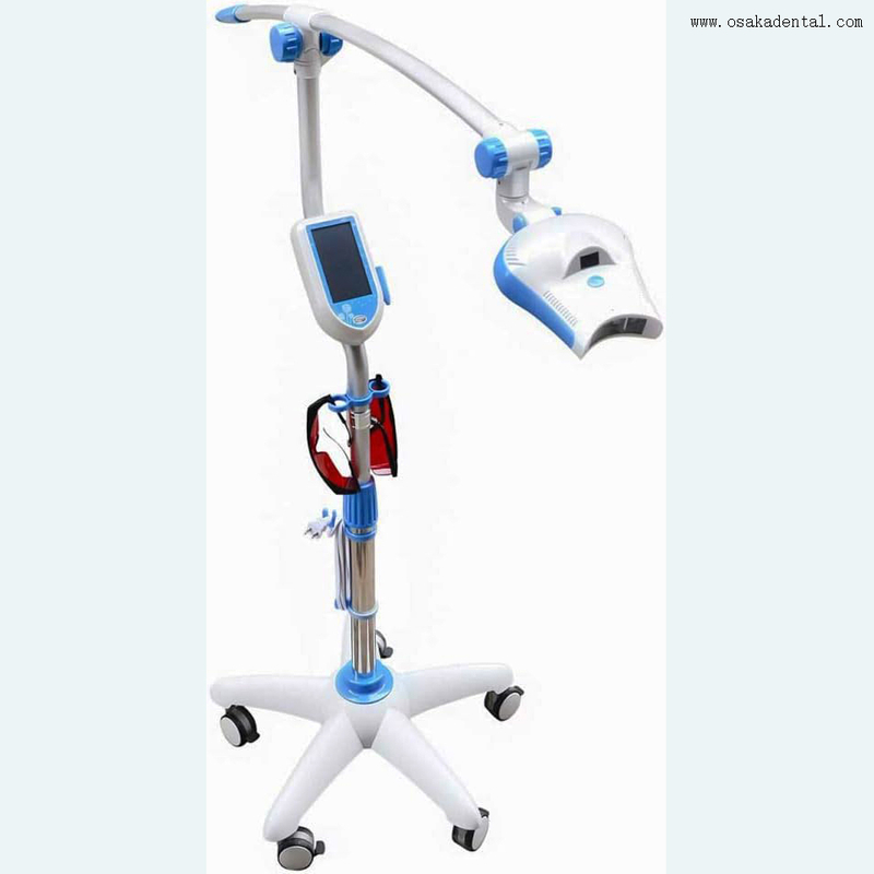 Painel de exibição digital Mobie lâmpada de clareamento dental com roda