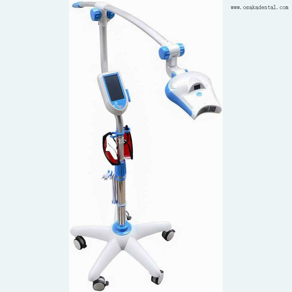 Painel de exibição digital Mobie lâmpada de clareamento dental com roda