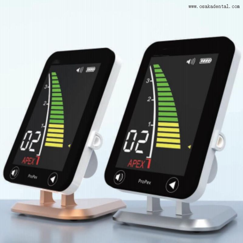 Localizador apical de tela grande e colorida