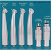 Handpiece dental de alta velocidade da fibra ótica com acoplamento de 4 furos ou de 6 furos