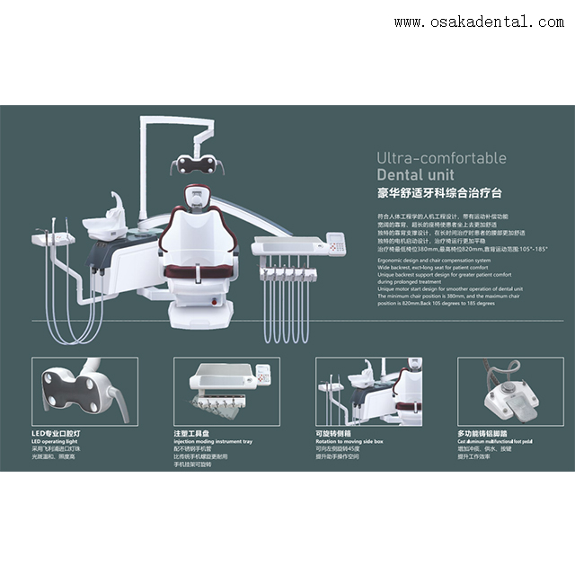 Cadeira odontológica de alta qualidade com estrutura forte