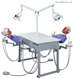 Simulação para 2 alunos com tamanho de bancada 1200*700*800mm