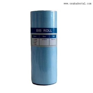 Rolo de babadores odontológicos com gravata