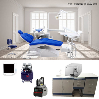 Cadeira odontológica simples com gabinete odontológico para clínica odontológica