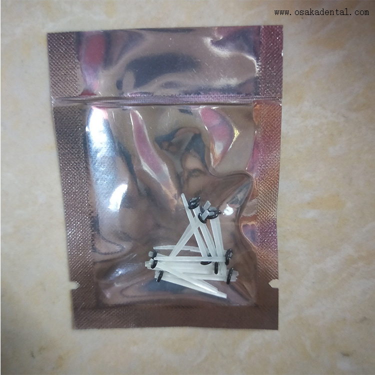 Poste de fibra dentária para embalagem de saco econômico