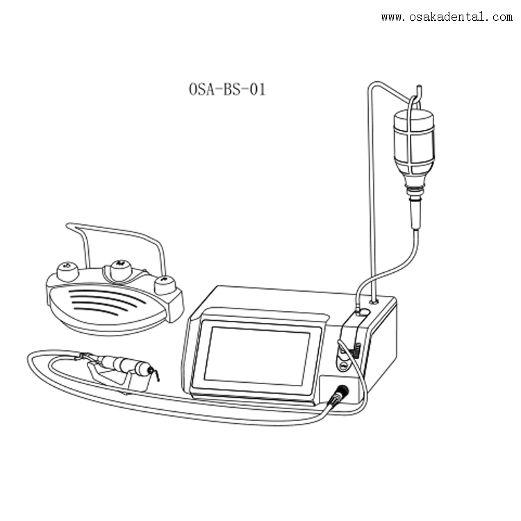 Máquina ultrassônica de osso piezo dental, tela sensível ao toque HD, máquina ultrassônica de osso piezo, piezocirurgia