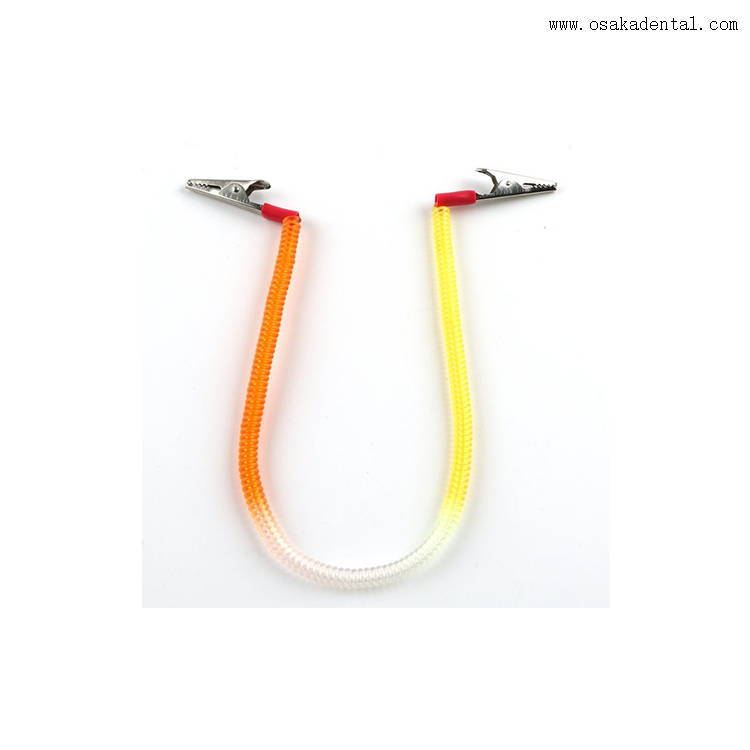 Porta-babador disponível odontológico com clipe de metal