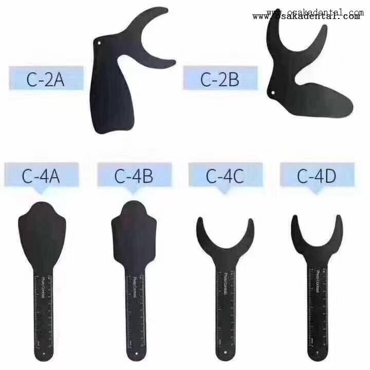 Material autoclavável com fundo preto com contraste fotográfico dental