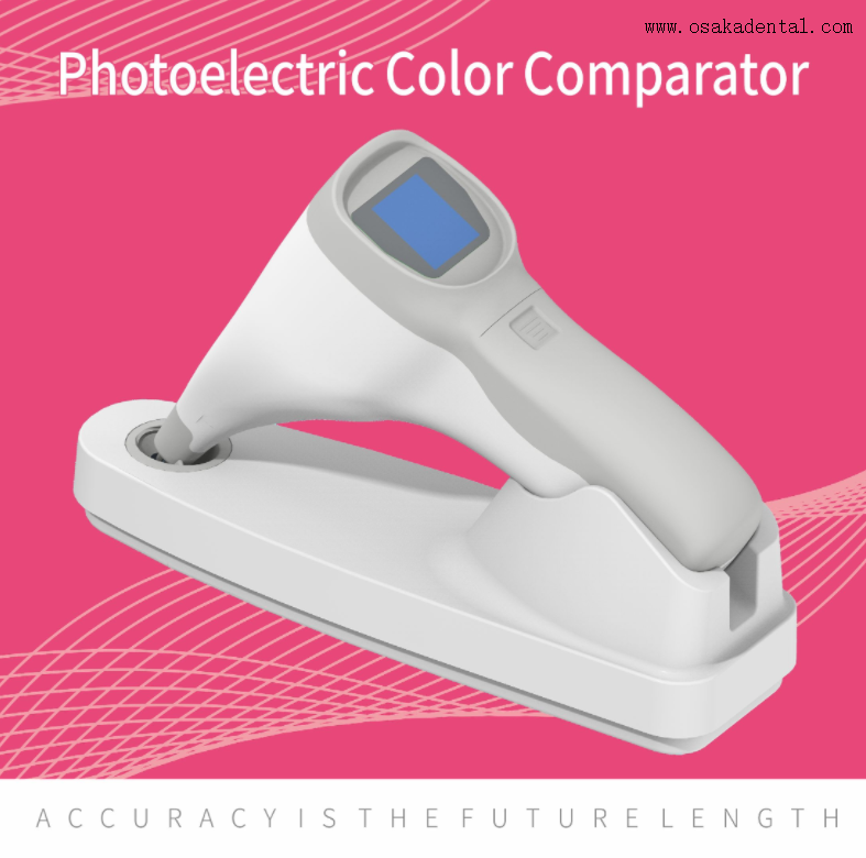 Luz digital comparadora de cores dentárias para guia de sombra de dentes