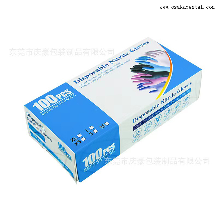 Luvas de nitrilo descartáveis ou luvas de borracha