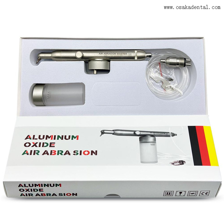 Novo design polidor de ar dental 2 em 1, dispositivo mestre de abrasão de ar de óxido de alumínio com spray de água, microblaster ortopédico