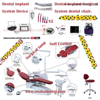 Unidade de implante dentário para uso clínico Cadeira de implante dentário com opção completa para uso em clínica odontológica