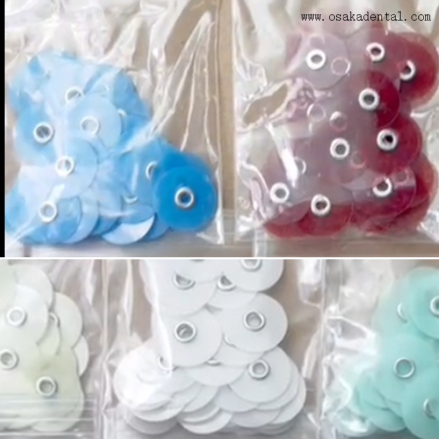 Discos de polimento dentário multicoloridos - ferramentas abrasivas dentárias profissionais