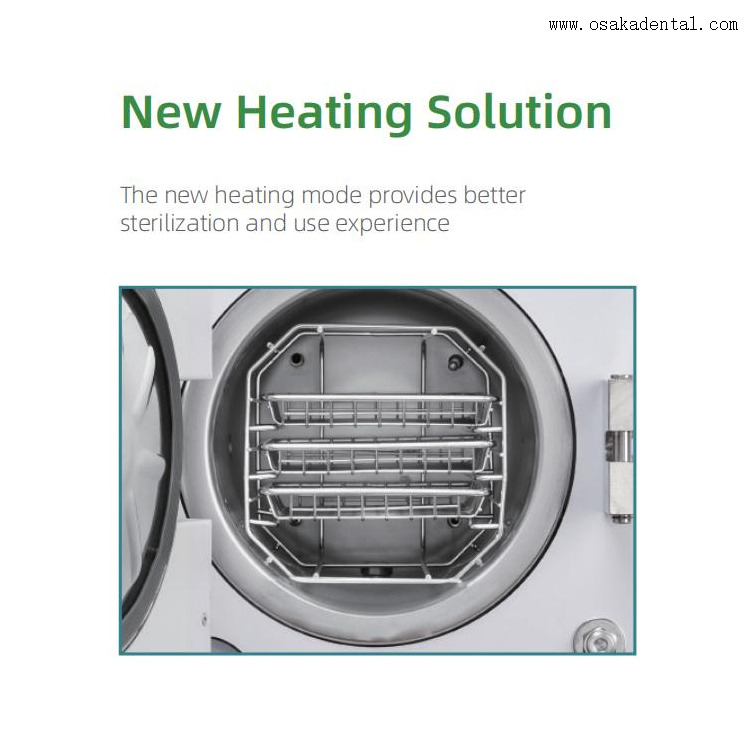 Tanque de água europeu com abertura classe N, display digital, 8L/12L, autoclave odontológica para unidade odontológica 