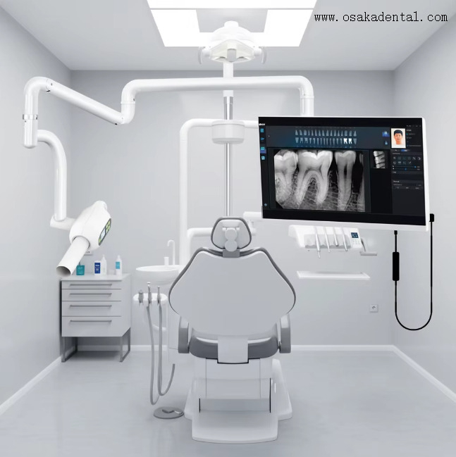 Máquina de raio-x dental sensor de braço robótico touchscreen tudo-em-um computador endoscópio alça suporte de computador