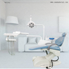Cadeira odontológica para canhotos com cor azul