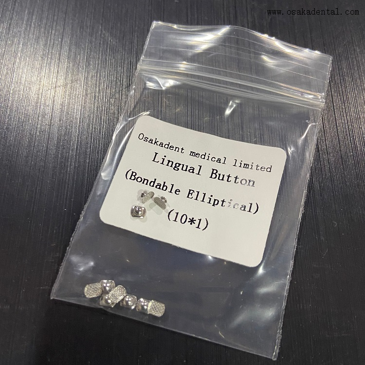 Botão Lingual Ortodôntico Dentário Bondable Elíptico