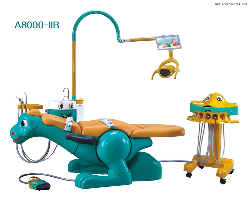 Unidade de cadeira odontológica de design especial para crianças