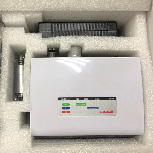 Micromotor elétrico sem escova dental cirúrgico com controle de toque e LED