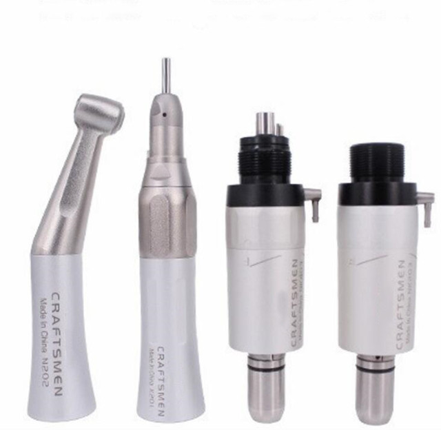 Pe&ccedil;a de m&atilde;o odontol&oacute;gica de baixa velocidade com bot&atilde;o de press&atilde;o de a&ccedil;o inoxid&aacute;vel