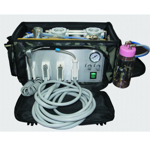 Unidade odontológica portátil com embalagem de saco compressor