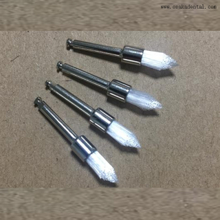 PB-340 escova de profilaxia plana estilo trava de nylon branco