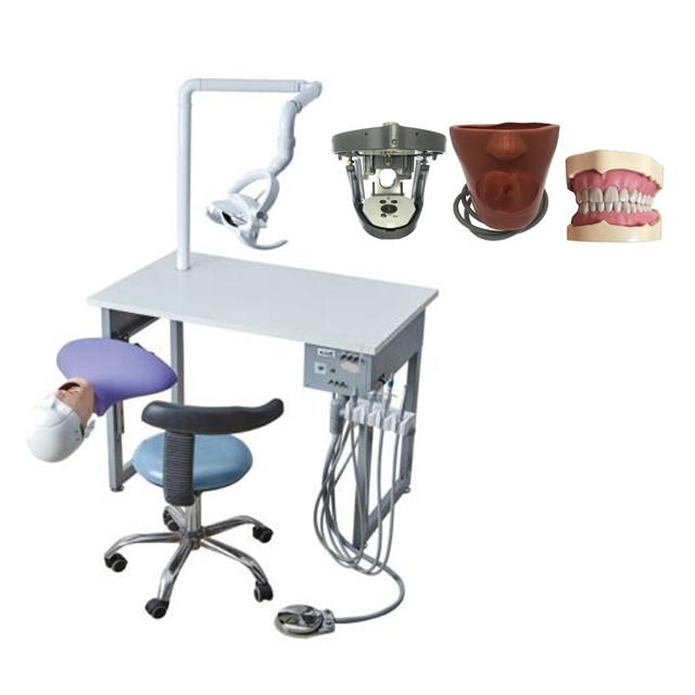 Sistema de treinamento odontológico com bancada para faculdade de odontologia