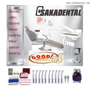 Capas de vinil cobrem cadeira odontológica com bandeja assistente