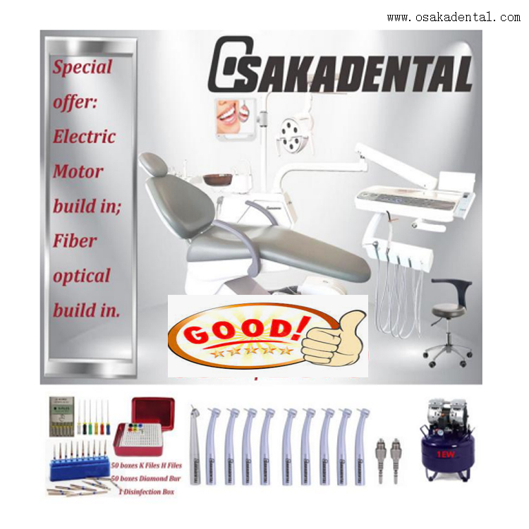 Cadeira odontológica eletrônica cirúrgica com banco de dentista