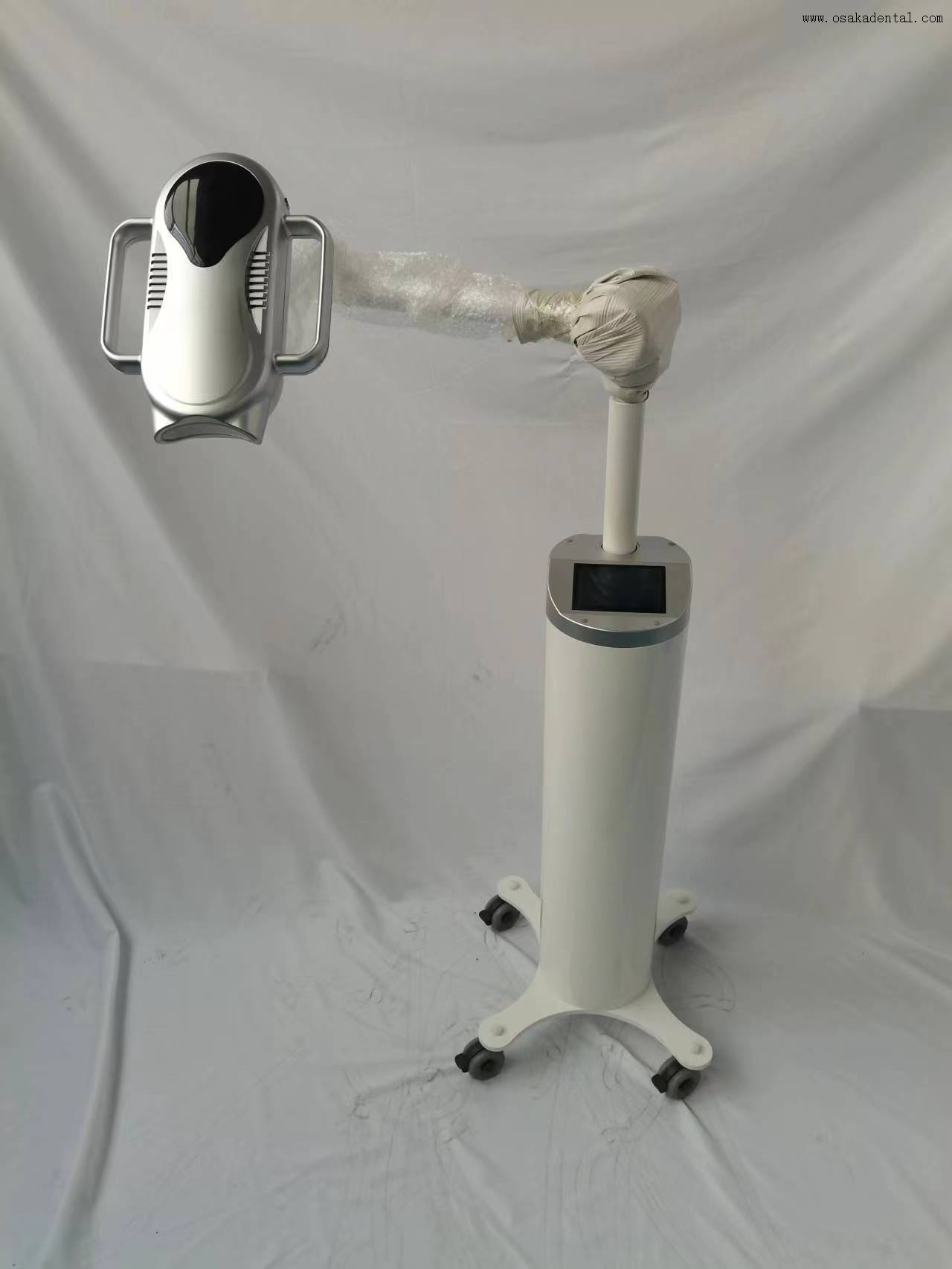 Lâmpada de clareamento dental Mobie de três cores vermelho azul roxo com roda