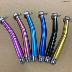 Peça de mão colorida de alta velocidade com 3 sprays de água e sem luz