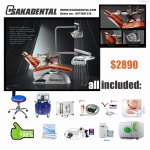 Conjunto de unidades dentárias de alta alavanca com opção completa Unidade dentária de luxo para clínica dentária OSA-S1 opção 21