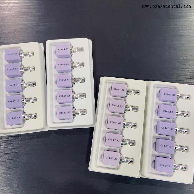 Diferentes tipos de blocos cerâmicos com mandris