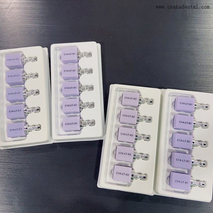 Diferentes tipos de blocos cerâmicos com mandris