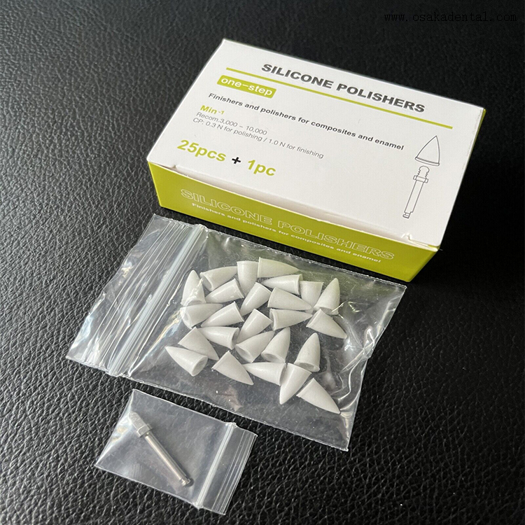 Polidor de silicone dentário para compósito e esmalte
