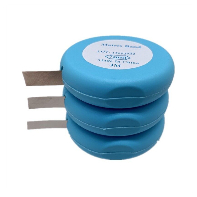 Rolo de tira de banda de matriz dental, matriz de aço inoxidável, restauração de dentes