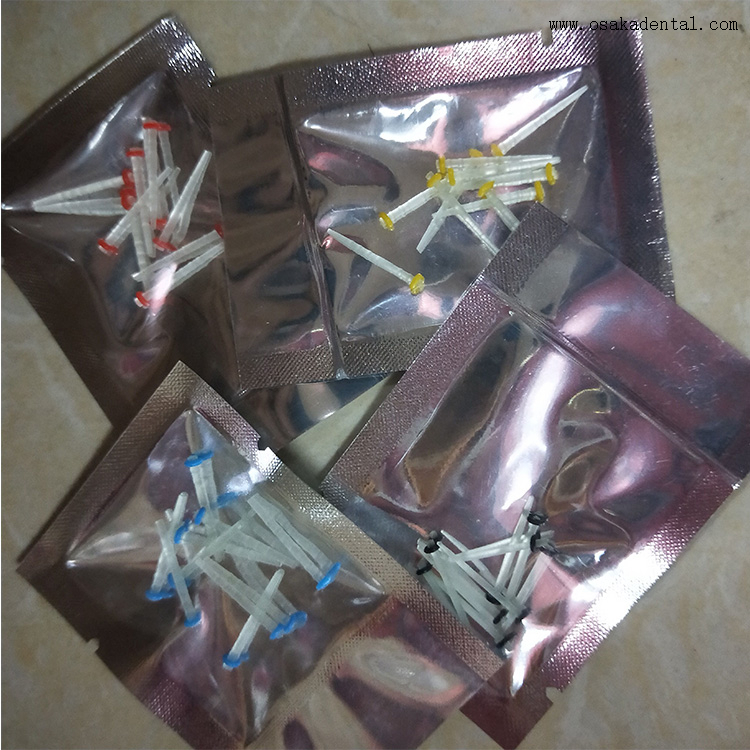 Poste de fibra dentária para embalagem de saco econômico