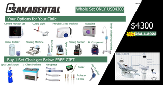 Conjunto de unidades odontológicas com opção completa para uso clínico Conjunto de unidades odontológicas 