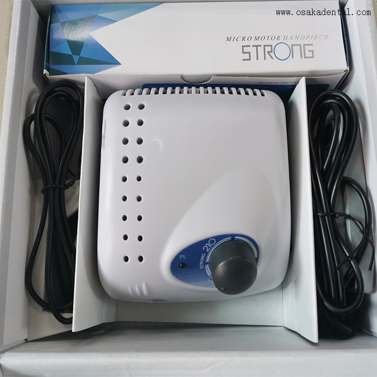 Micromotor Dental Strong 210 com Peça de Mão Diferente
