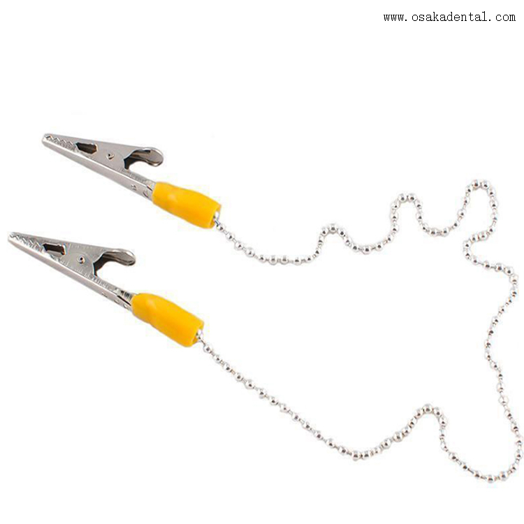 Porta-babador disponível odontológico com clipe de metal