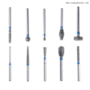 Peça de mão odontológica de alta velocidade brocas diamantadas
