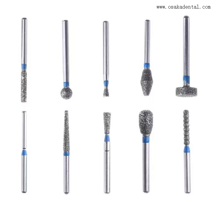 Peça de mão odontológica de alta velocidade brocas diamantadas