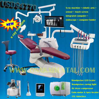 Unidade odontológica de assento macio e grande para uso clínico Cadeira odontológica com opção para uso em clínica odontológica OSA-A2