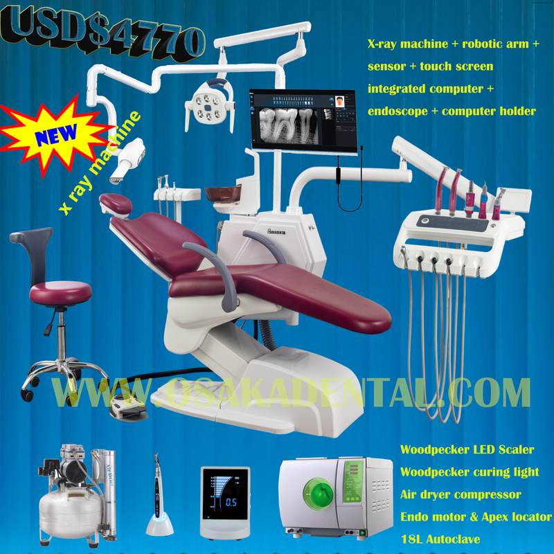 Unidade odontológica de assento macio e grande para uso clínico Cadeira odontológica com opção para uso em clínica odontológica OSA-A2