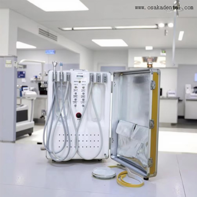 Sistema de tratamento de caixa portátil odontológica