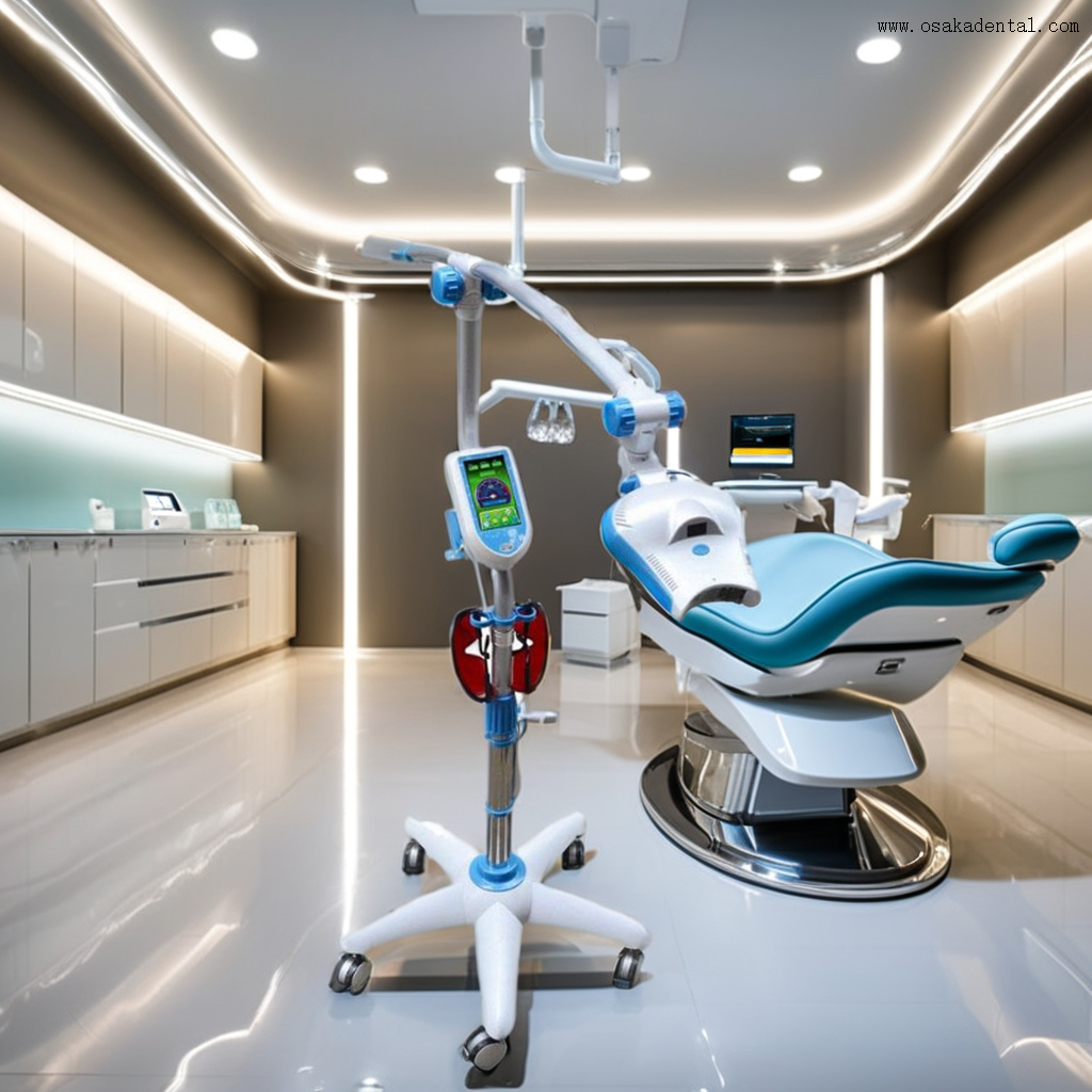 Dispositivo avançado de clareamento dental para limpeza e clareamento profissional dos dentes em ambientes clínicos modernos