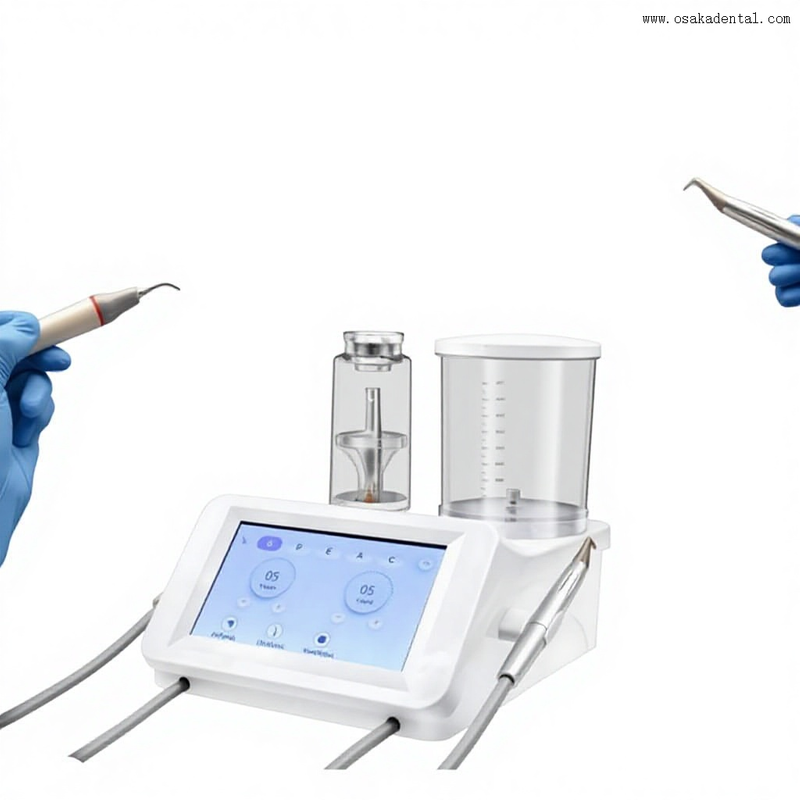 Scaler dental com Air Prophy dois em uma máquina